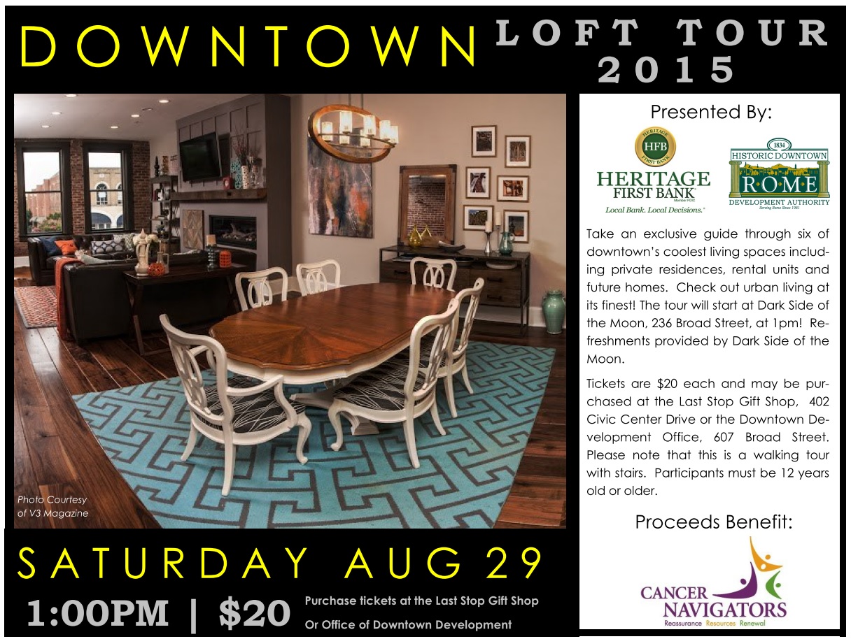 Downtown Loft Tours, Tickets Available Starting Friday!